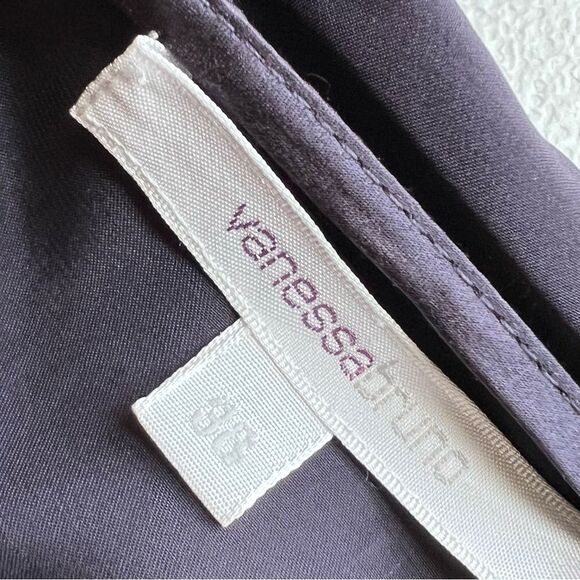 VANESSA BRUNO FRENCH DESIGNER SILK RUNWAY DRESS W/ HOOD SHAWL COLLAR - Picture 5 of 11